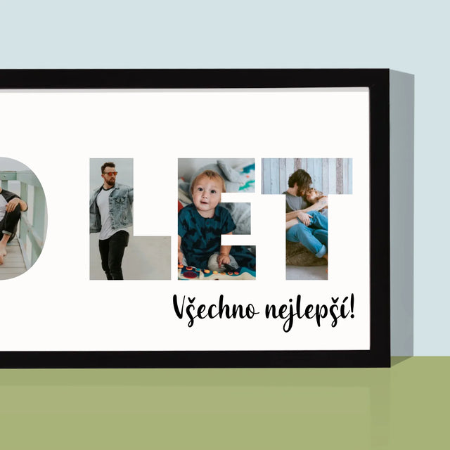 Slovo Z Fotek: 40 Let Z Tvých Fotek - Tisk V Rámečku