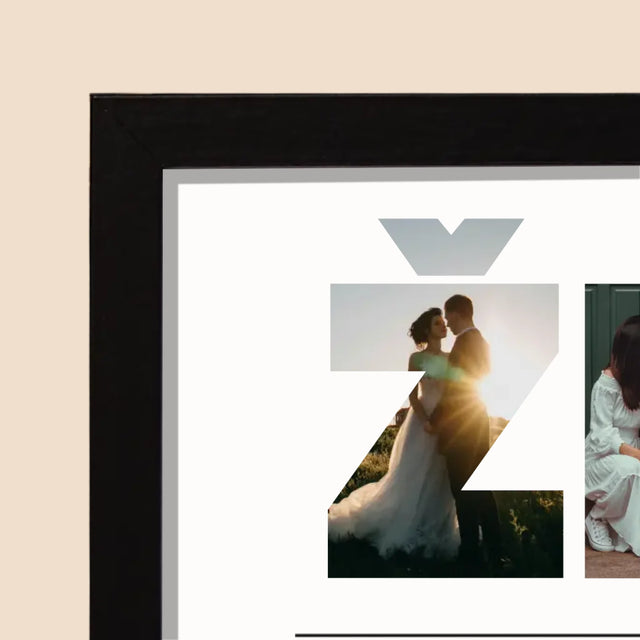 Slovo Z Fotek: Žena Z Vašich Fotek - Tisk V Rámečku