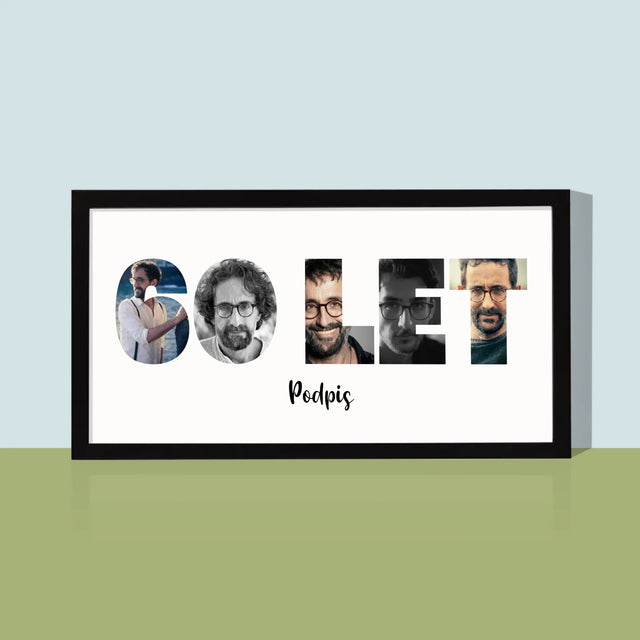 Slovo Z Fotek: 60 Let Z Tvých Fotek - Tisk V Rámečku