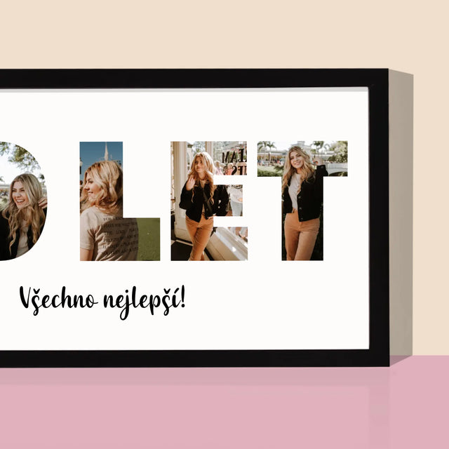 Slovo Z Fotek: 30 Let Z Tvých Fotek - Tisk V Rámečku