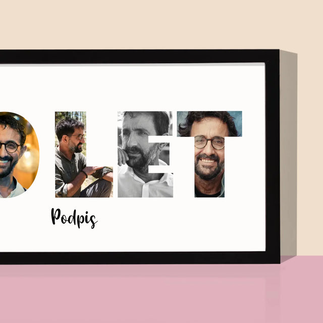 Slovo Z Fotek: 50 Let Z Tvých Fotek - Tisk V Rámečku