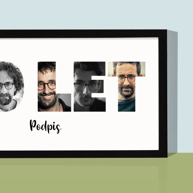 Slovo Z Fotek: 60 Let Z Tvých Fotek - Tisk V Rámečku