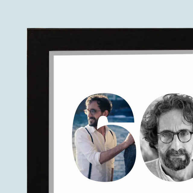 Slovo Z Fotek: 60 Let Z Tvých Fotek - Tisk V Rámečku