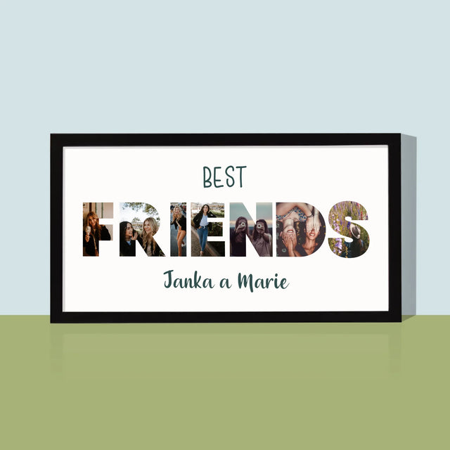 Slovo Z Fotek: Friends Z Tvých Fotek - Tisk V Rámečku