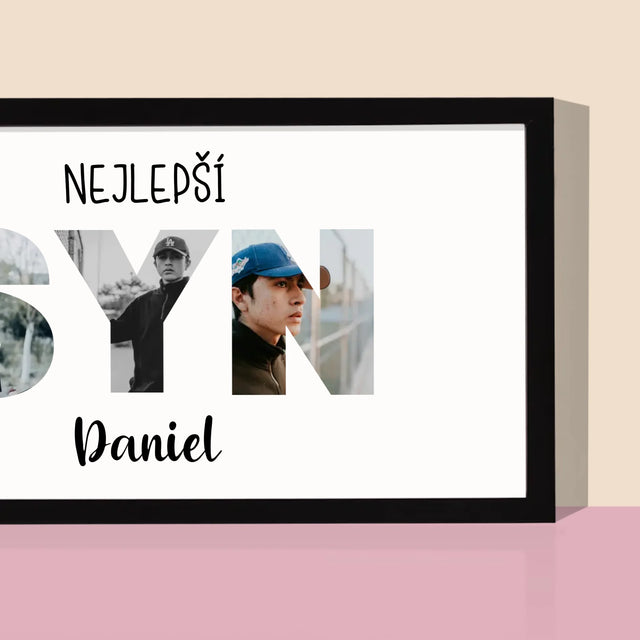 Slovo Z Fotek: Syn Z Tvých Fotek - Tisk V Rámečku