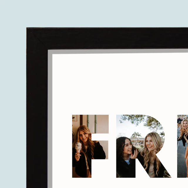 Slovo Z Fotek: Friends Z Tvých Fotek - Tisk V Rámečku