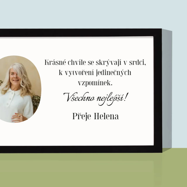 Slovo Z Fotek: 70. Narozeniny - Tisk V Rámečku