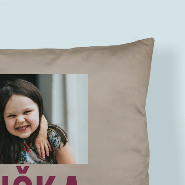 Fotokoláž: Babička - Polštář