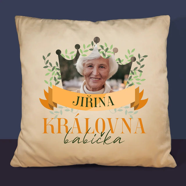 Fotka A Textem: Královna Babička - Polštář