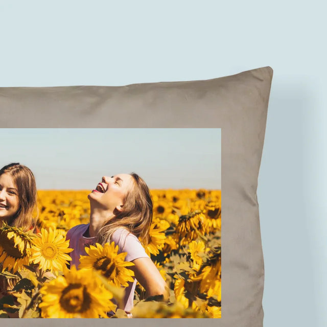 Fotokoláž: 2 Fotky A Nápis - Polštář