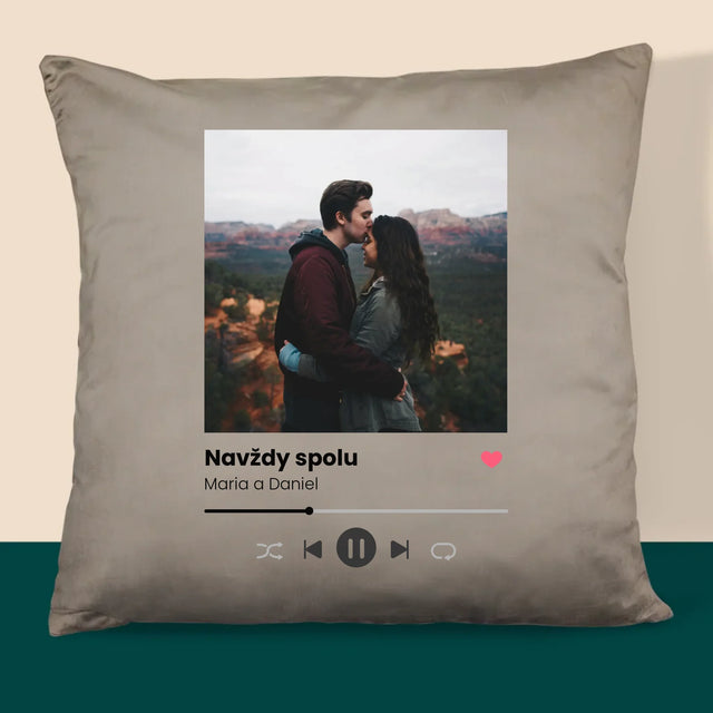 Fotka A Textem: Spotify S Vlastní Fotkou - Polštář