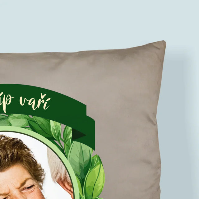 Fotka A Textem: Nejlíp Vaří - Polštář