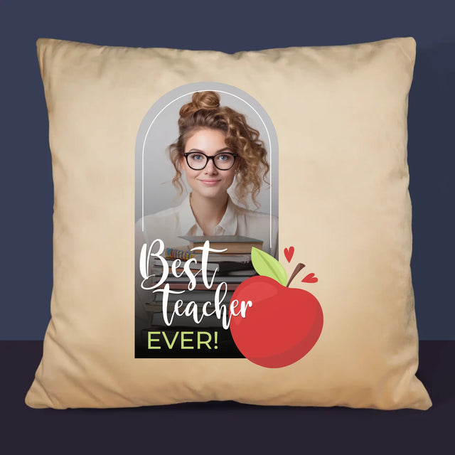 Fotka A Textem: Best Teacher Ever - Polštář