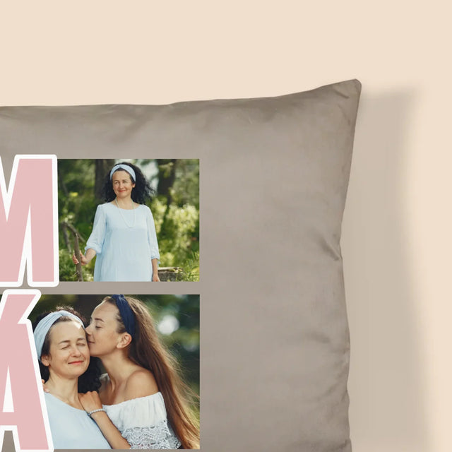 Fotokoláž: Máma Fotokoláž - Polštář