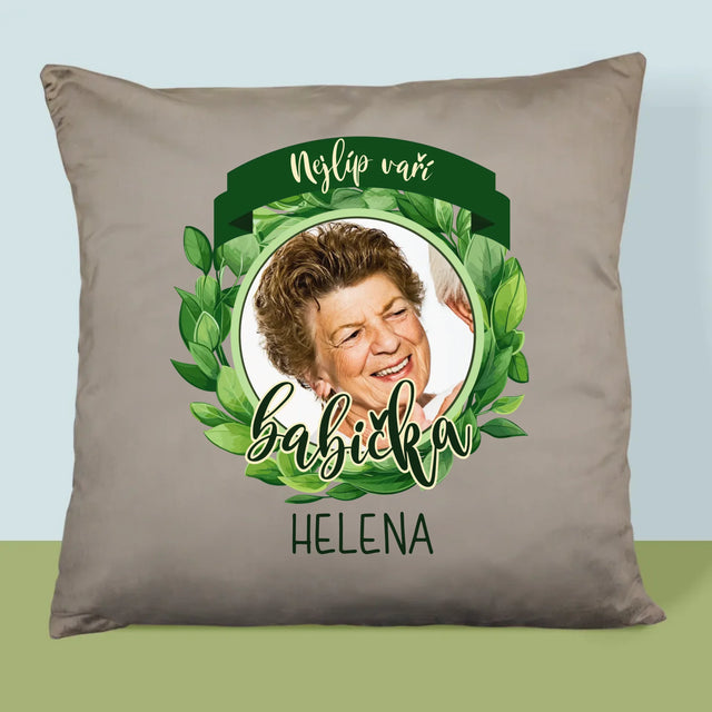 Fotka A Textem: Nejlíp Vaří - Polštář