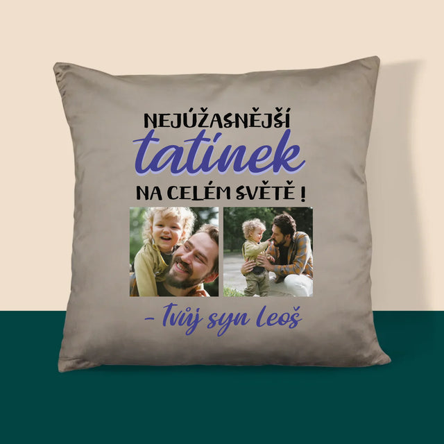 Fotokoláž: Tatínek - Polštář
