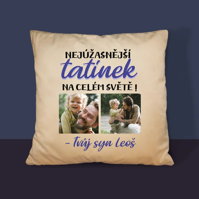 Fotokoláž: Tatínek - Polštář