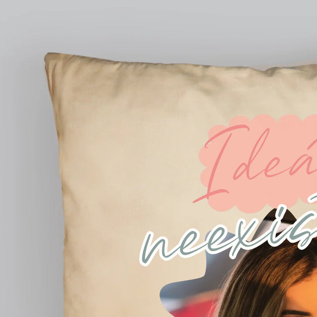 Fotka A Textem: Ideál Neexistuje - Polštář