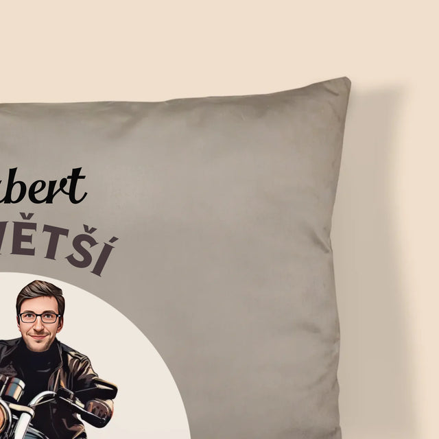 Tvoje Postava: Fanoušek Motocyklů - Polštář