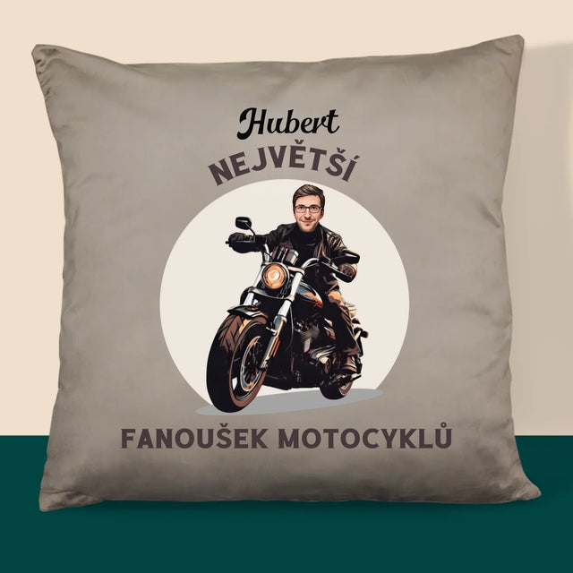 Tvoje Postava: Fanoušek Motocyklů - Polštář