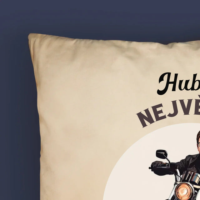Tvoje Postava: Fanoušek Motocyklů - Polštář