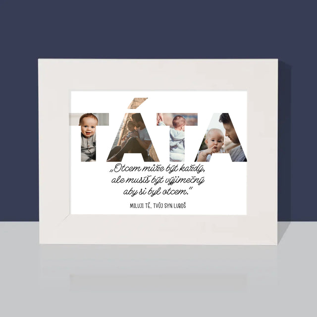 Slovo Z Fotek: Můj Výjimečný Tatínek - Fotorámeček