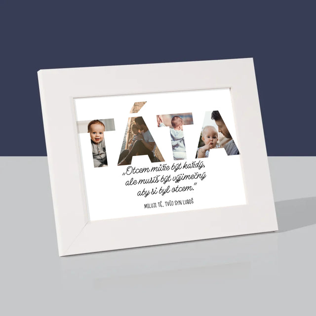 Slovo Z Fotek: Můj Výjimečný Tatínek - Fotorámeček