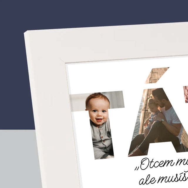 Slovo Z Fotek: Můj Výjimečný Tatínek - Fotorámeček