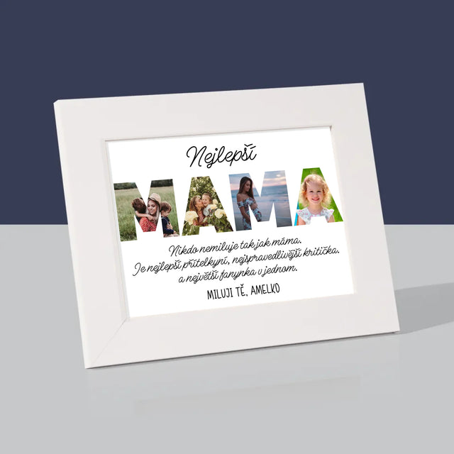 Slovo Z Fotek: Nejúžasnější Máma Na Světě - Fotorámeček
