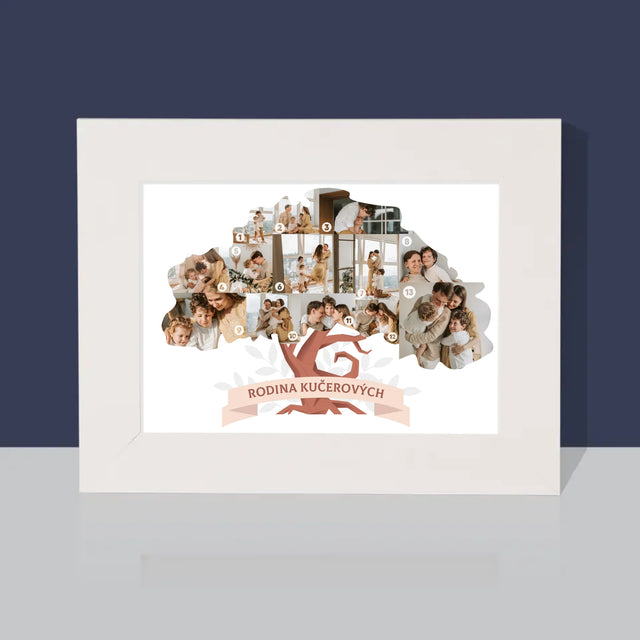 Tvar Z Fotek: Rodinný Strom - Fotorámeček