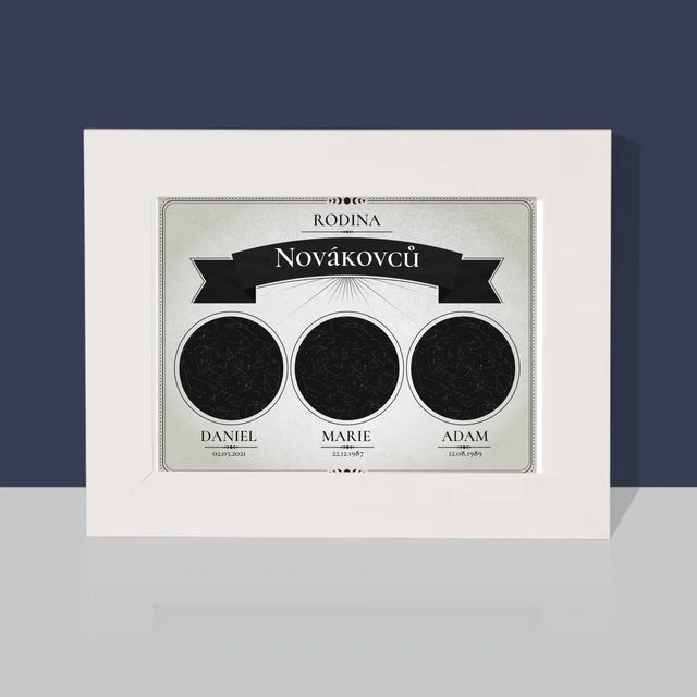 Hvězdná Mapa: Hvězdná Mapa: Rodina - Fotorámeček