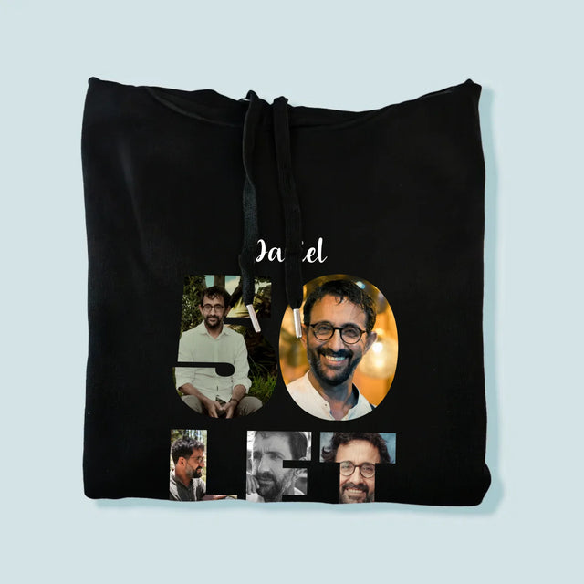 Slovo Z Fotek: 50 Let Z Tvých Fotek - Pánská Mikina S Kapuci