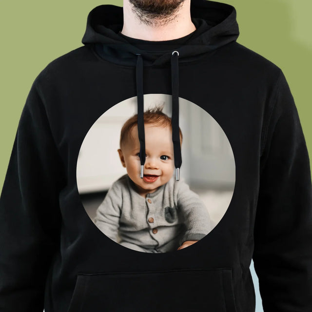 Fotka: Fotka V Kolečku - Pánská Mikina S Kapuci