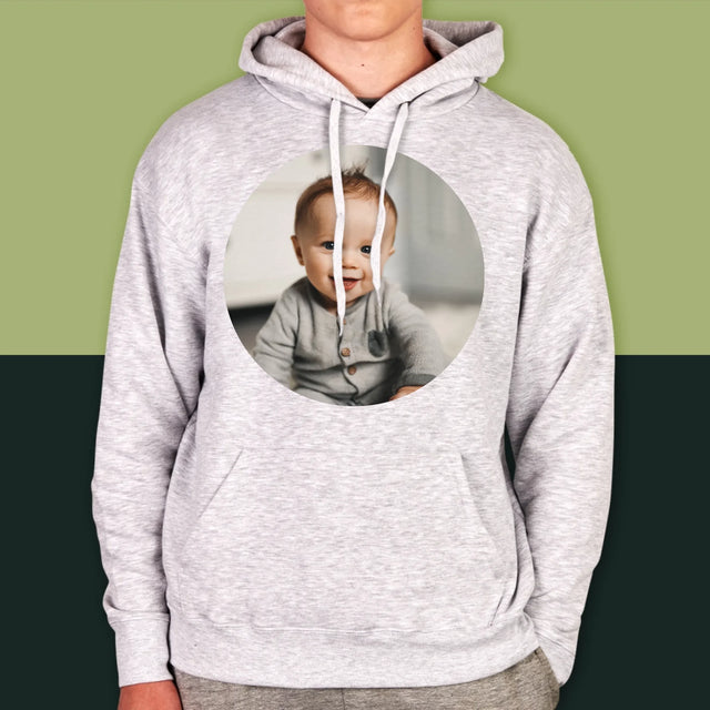 Fotka: Fotka V Kolečku - Pánská Mikina S Kapuci