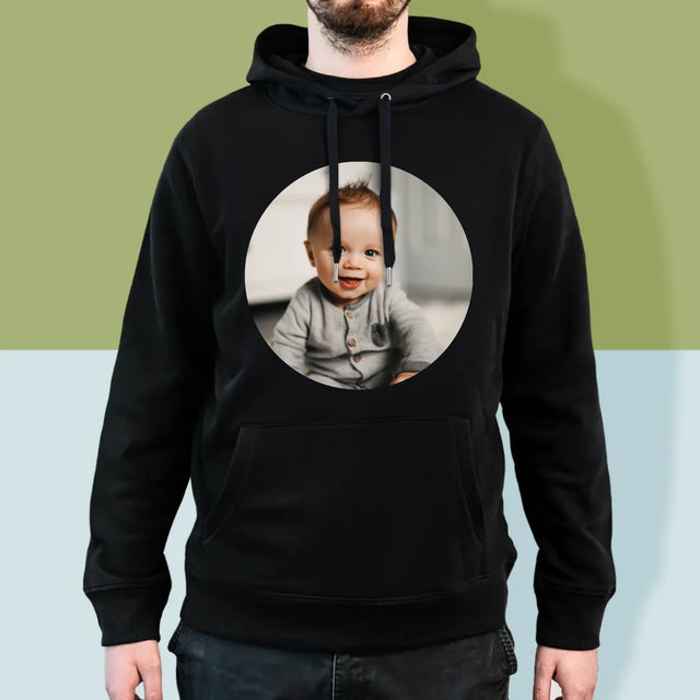 Fotka: Fotka V Kolečku - Pánská Mikina S Kapuci