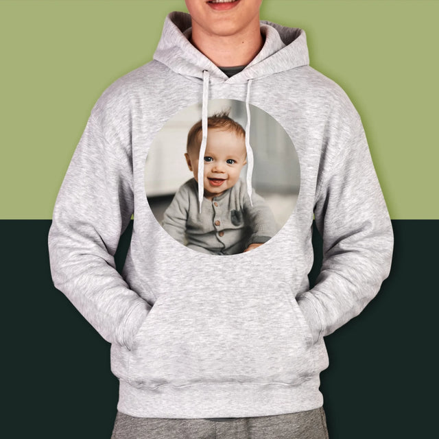 Fotka: Fotka V Kolečku - Pánská Mikina S Kapuci