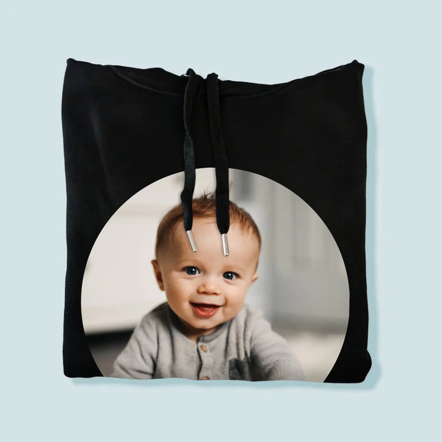 Fotka: Fotka V Kolečku - Pánská Mikina S Kapuci