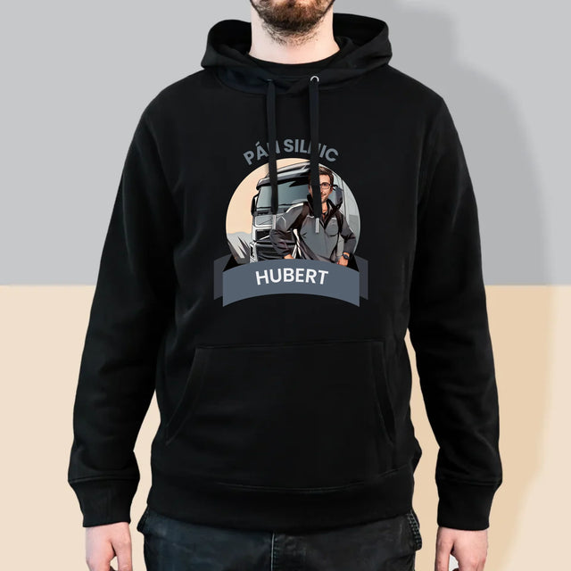 Tvoje Postava: Pán Silnic - Pánská Mikina S Kapuci