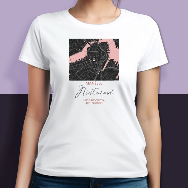 Mapa Města: Mapa Města: Stát - Trička Pro Páry