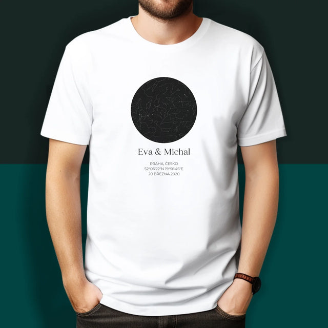 Hvězdná Mapa: Hvězdná Mapa: Pro Zamilované - Trička Pro Páry