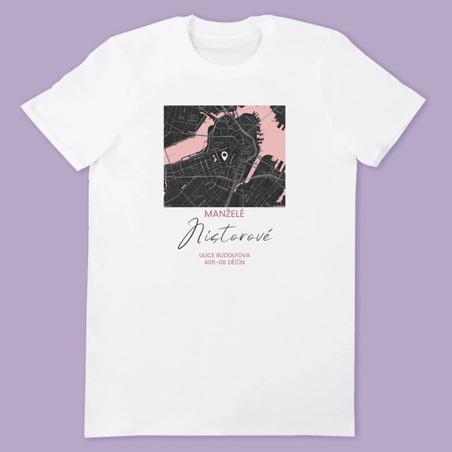 Mapa Města: Mapa Města: Stát - Trička Pro Páry