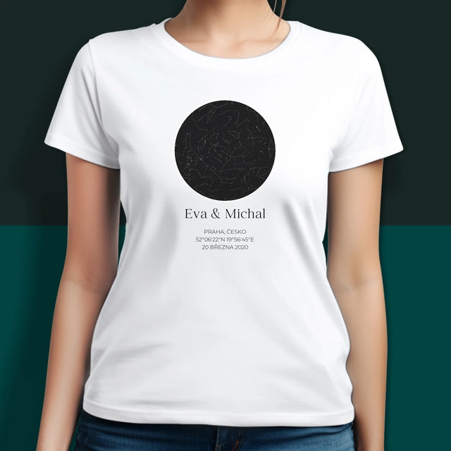 Hvězdná Mapa: Hvězdná Mapa: Pro Zamilované - Trička Pro Páry