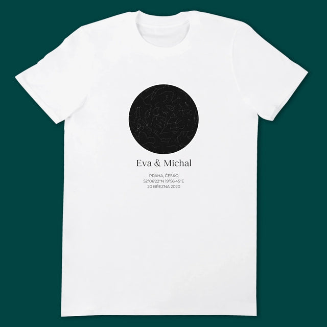 Hvězdná Mapa: Hvězdná Mapa: Pro Zamilované - Trička Pro Páry