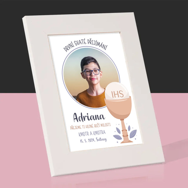 Fotka A Textem: První Svaté Přijímání - Fotorámeček
