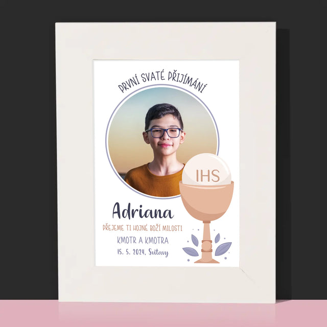 Fotka A Textem: První Svaté Přijímání - Fotorámeček