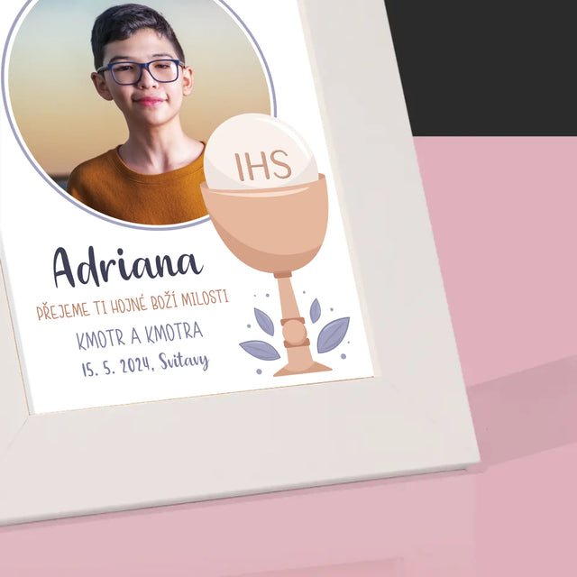 Fotka A Textem: První Svaté Přijímání - Fotorámeček
