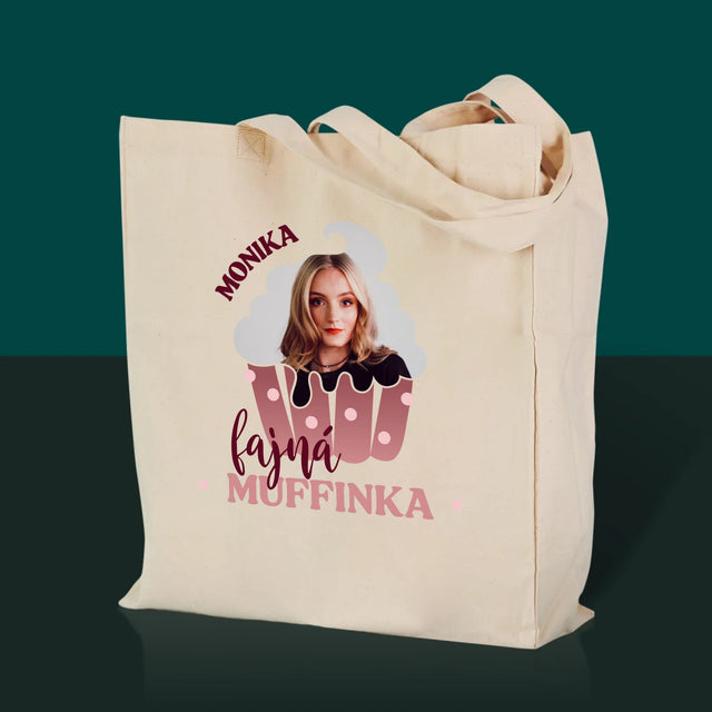 Fotka A Textem: Fajná Muffinka - Plátěná Taška