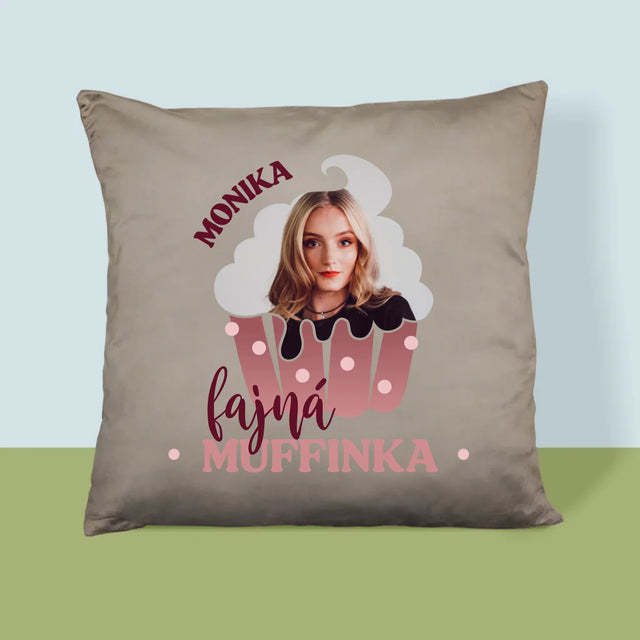 Fotka A Textem: Fajná Muffinka - Polštář
