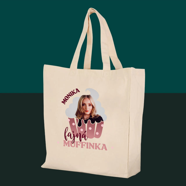 Fotka A Textem: Fajná Muffinka - Plátěná Taška