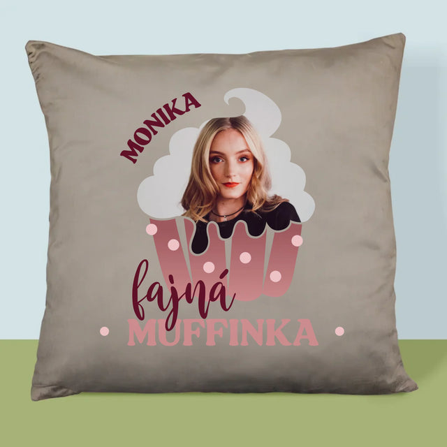 Fotka A Textem: Fajná Muffinka - Polštář
